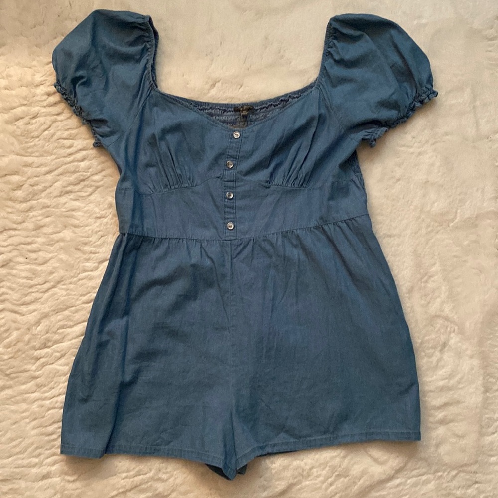 Denim Romper